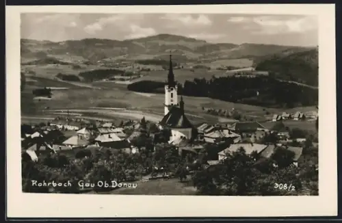AK Rohrbach /Mühlviertel, Gesamtansicht mit Kirchturm