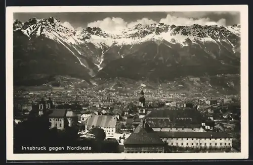 AK Innsbruck, Teilansicht gegen Nordkette