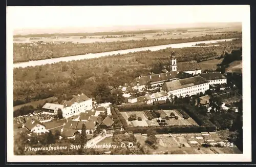 AK Reichersberg /O.-Oe., Stift, Fliegeraufnahme