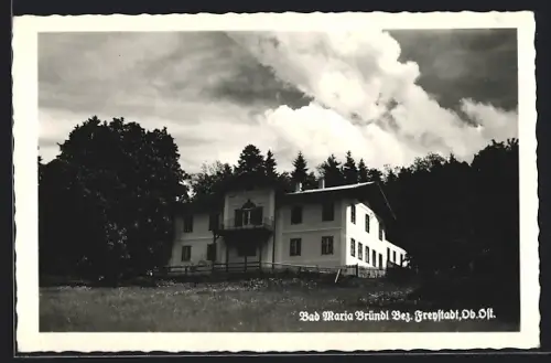 AK St. Oswald bei Freistadt, Bad Maria Bründl, Gasthaus Bad Maria-Bründl, A. Mätzler