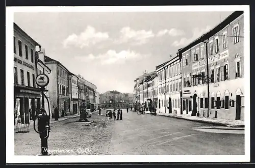 AK Mauerkirchen, Blick auf Strassenpartie