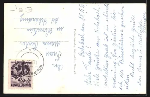 AK Rohrbach im Mühlkreis, Totalansicht vom Flugzeug aus