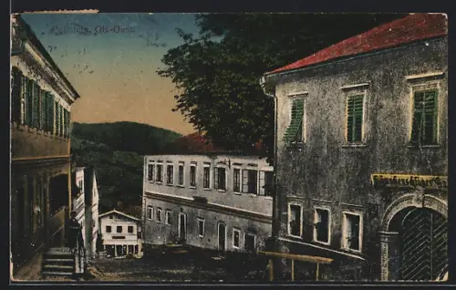 AK Peilstein, Gassenpartie im Ort