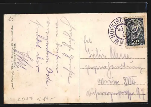 AK Hofkirchen /Mühlkreis, Partie am Marktplatz