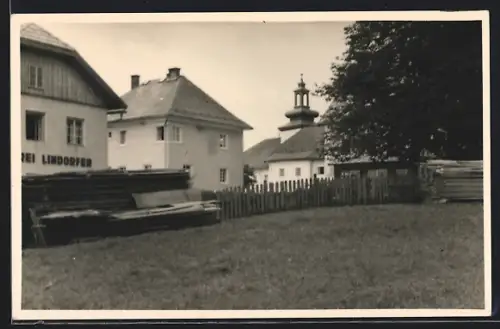 AK Pfarrkirchen i. Mühlv., Teilansicht mit Kirche