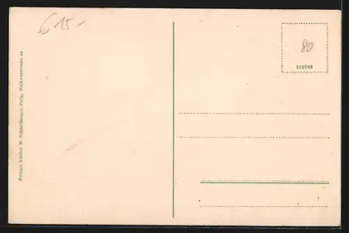 AK Mitterkirchen, Wegpartie mit Blick auf die Kirche