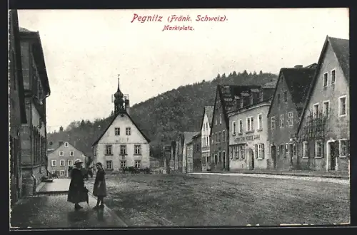 AK Pegnitz /Fränk. Schweiz, Marktplatz