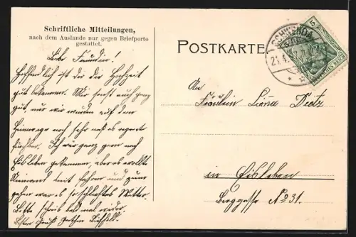 AK Schwenda, Gasthaus von Gustav Möhring, Kirche