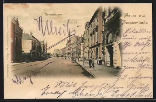 AK Geestemünde, Partie in der Georgstrasse