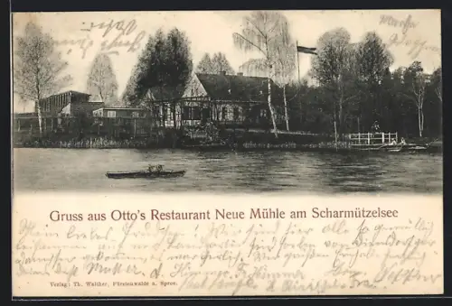 AK Scharmützelsee, Otto`s Restaurant Neue Mühle