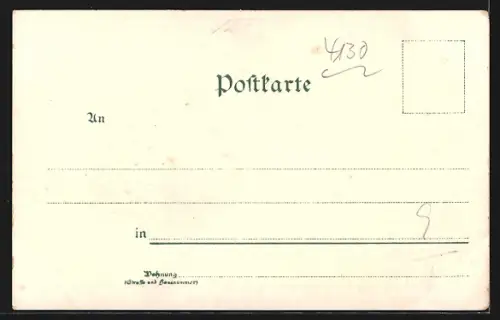 Lithographie Moers a. Rh., Lehrerseminar, Schloss, Kaiser Denkmal, Stadtgraben, Insel, Diesterweg-Denkmal