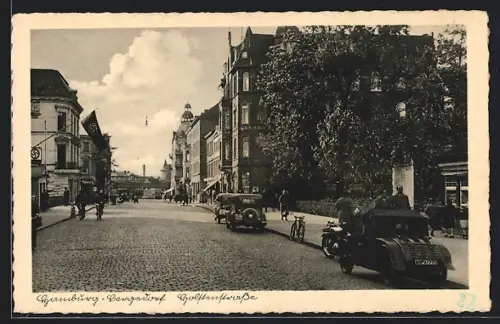 AK Hamburg-Bergedorf, Partie in der Holstenstrasse, 