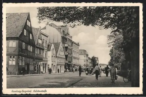AK Hamburg-Bergedorf, Partie in der Holstenstrasse