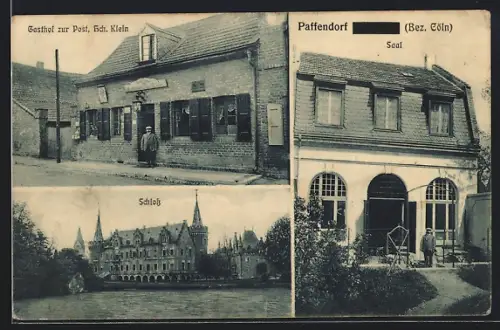 AK Paffendorf /Cöln, Gasthof zur Post, Inh Hch. Klein, Schloss