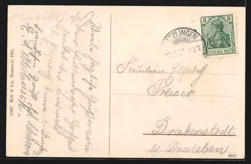 AK Eickendorf / Oebisfelde, Gasthaus Carl Gericke, Molkerei, Schule, Kirche