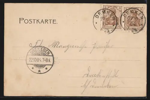 AK Elversdorf, Gasthaus von B. Peters, Blick in die Dorfstrasse