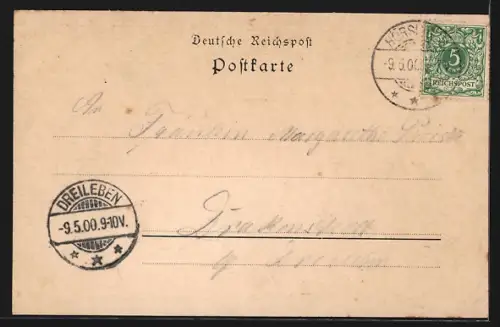 AK Hörsingen, Gasthof z. Deutschen Hause von F. Müller, Dampf Molkerei, Oberförsterei Bischofswald