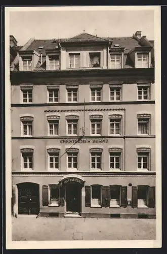 AK München, Christliches Hospiz Wartburg, Landwehrstrasse 16