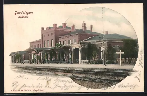 AK Gardelegen, Blick zum Bahnhof