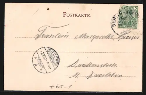 AK Gardelegen, Blick zum Bahnhof