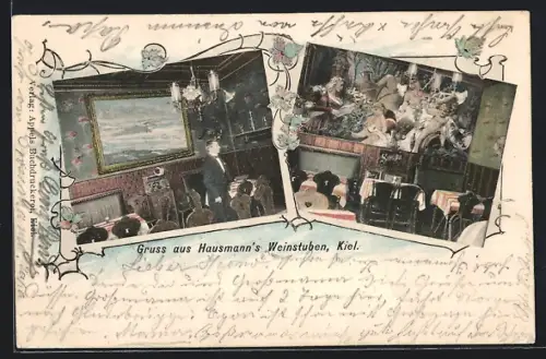 AK Kiel, Hausmanns Weinstuben, Innenansichten