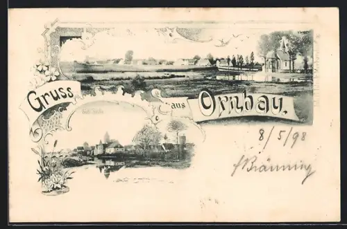 AK Ornbau, Totalansichten von der Nord- und Südseite