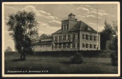 AK Rüsselsheim a. M., Bootshaus R. V. R., Ruderclub