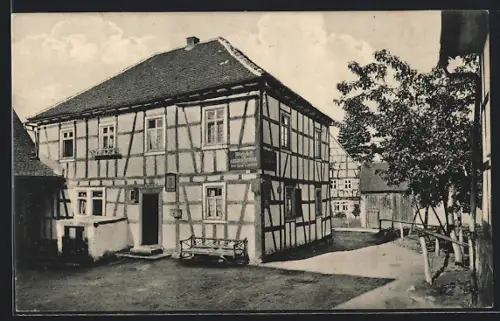 AK Knoden, Gasthaus zum Aussichtsturm auf der Knodener Höh`