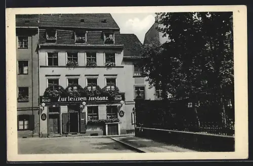 AK Alt-Berlin, Gasthaus Zur letzten Instanz, Inh. Curt Rechenberg, Waisenstrasse 15