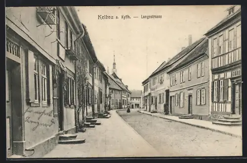AK Kelbra a. Kyffh., Langestrasse