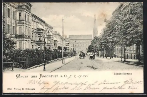 AK Frankfurt a. O., Bahnhofstrasse