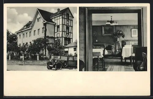 AK Manderscheid /Eifel, Hotel-Pension Haus v. Recklinghausen