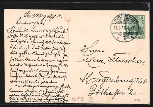 AK Weilburg a. Lahn, Die Vernichtung des Luftkreuzers Zeppelin Z II. am Webersberg 1910