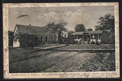 AK Bergfeld / Mühlenrahmede, Restaurant E. Wissing