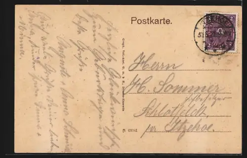 AK Itzehoe, Häuser in der Post-Strasse