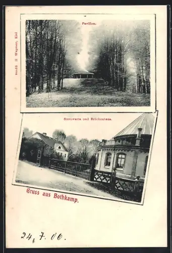 AK Bothkamp, Sternwarte und Brückenhaus, Pavillon