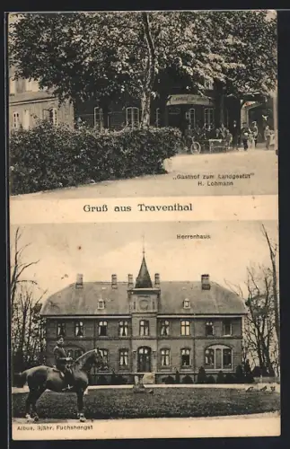 AK Traventhal, Gasthof zum Landgestüt, Herrenhaus