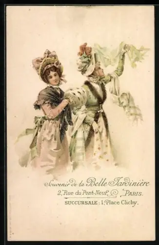 AK Paris, Souvenir de la Belle Jardinière, 2, Rue du Pont-Neuf, Succursale: 1. Place Clichy