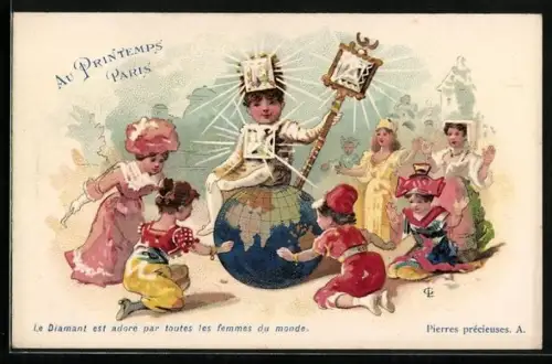 AK Au Printemps Paris, Le Diamant est adore par toutes les femmes du monde