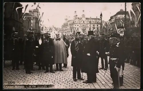 AK Kaiser Wilhelm II. in der Schweiz 1912