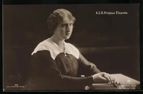 AK A. S. R. Printesa Elisavete von Rumänien