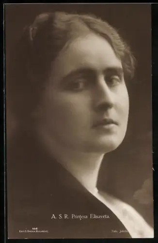 AK Portrait Prinzessin Elisaverta im Halbprofil