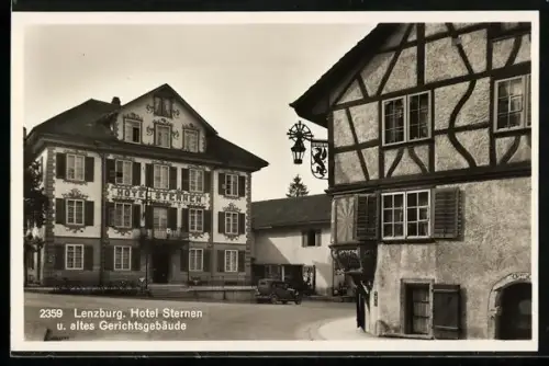 AK Lenzburg, Hotel Sternen und altes Gerichtsgebäude