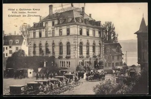 AK Erlenbach am Zürichsee, Hotel z. goldenen Kreuz