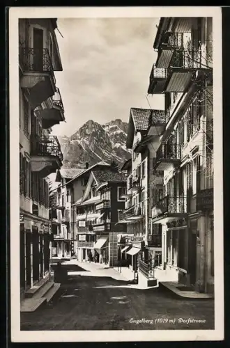 AK Engelberg, Blick in die Dorfstrasse