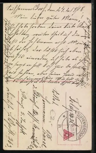 Foto-AK PFB Nr. 4380/5: Junge Frau liest einen Brief