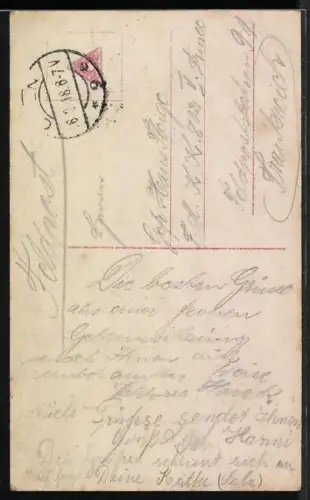 Foto-AK PFB Nr. 3136/4: Lächelnde junge Frau im Seitenporträt