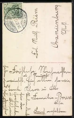 Foto-AK PFB Nr. 208/3: Junge Frau sitzt auf einer Bank und betrachtet die Rosen in der Hand