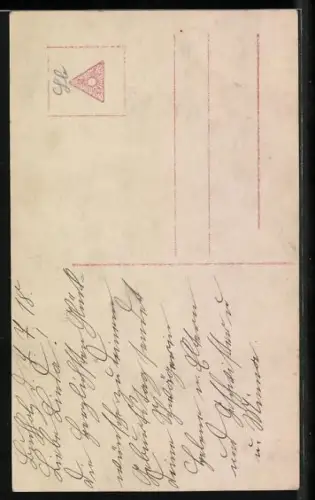 Foto-AK PFB Nr. 3793/2: Junge Frau gratuliert mit Blumen zum Geburtstag, Herzlichen Glückwunsch