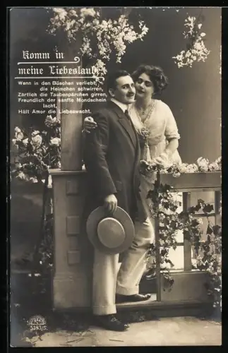 Foto-AK R & K / L Nr. 5183/5: Komm in meine Liebeslaube